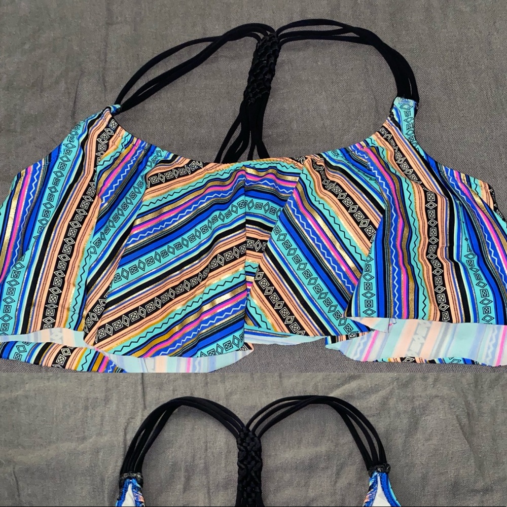PINK by VS multicolor bikini top